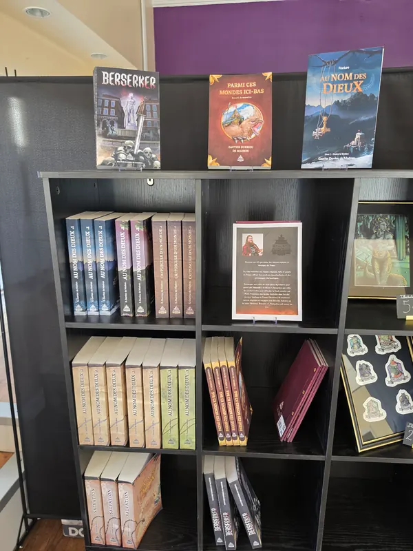 Étagère de livres de l'imaginaire