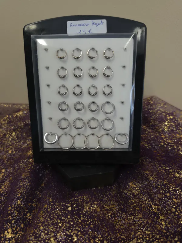 Anneaux argent à 15 €
