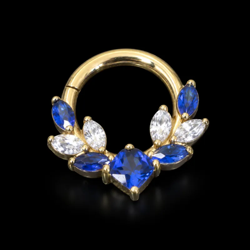 Clicker serti bleu et blanc